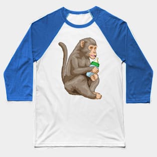 Monkey Baby bottle Baseball T-Shirt